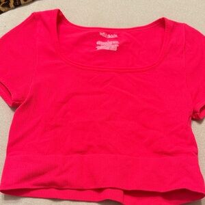 Wild Fable Bright Pink Crop Top
